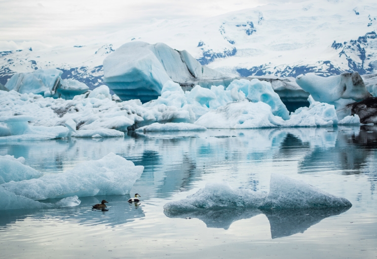 Jökulsárlón glacier lagoon zodiac trip.